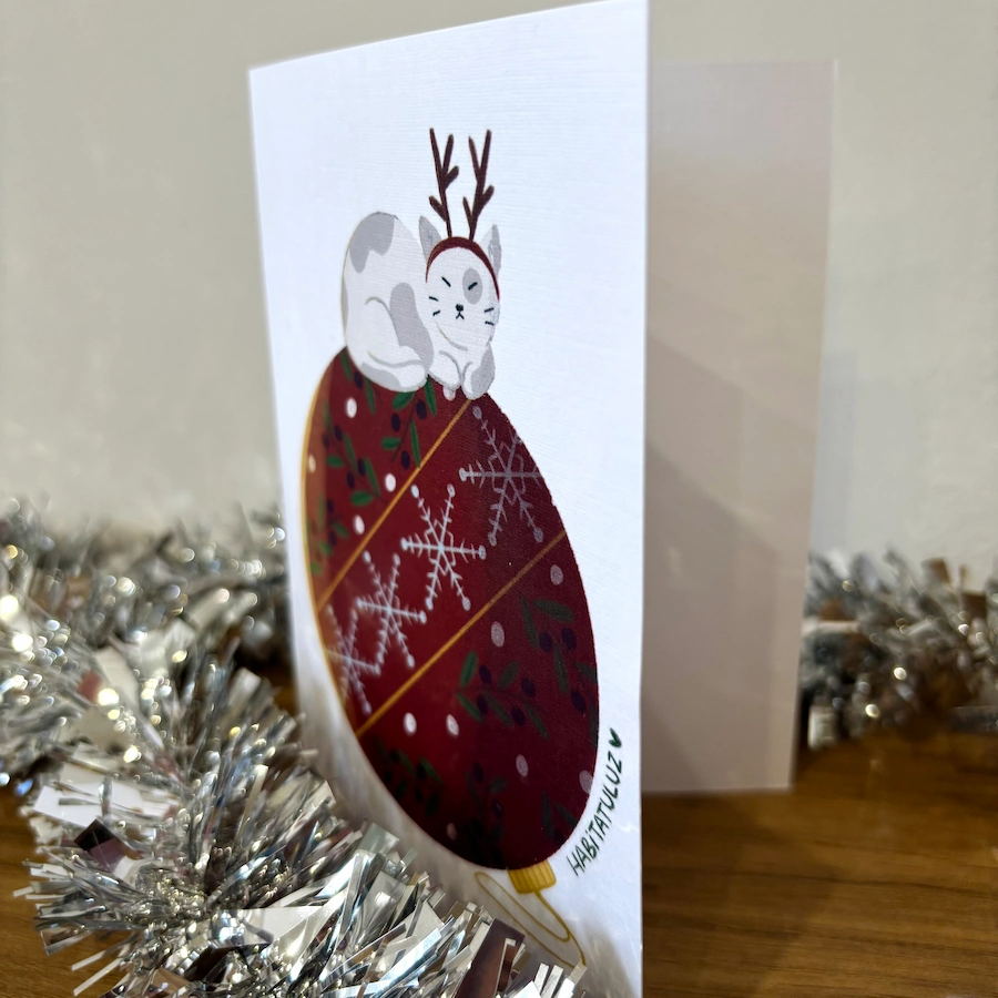 Postal Navidad Gato - Imagen 2