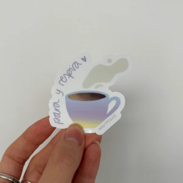 Sticker Para y Respira