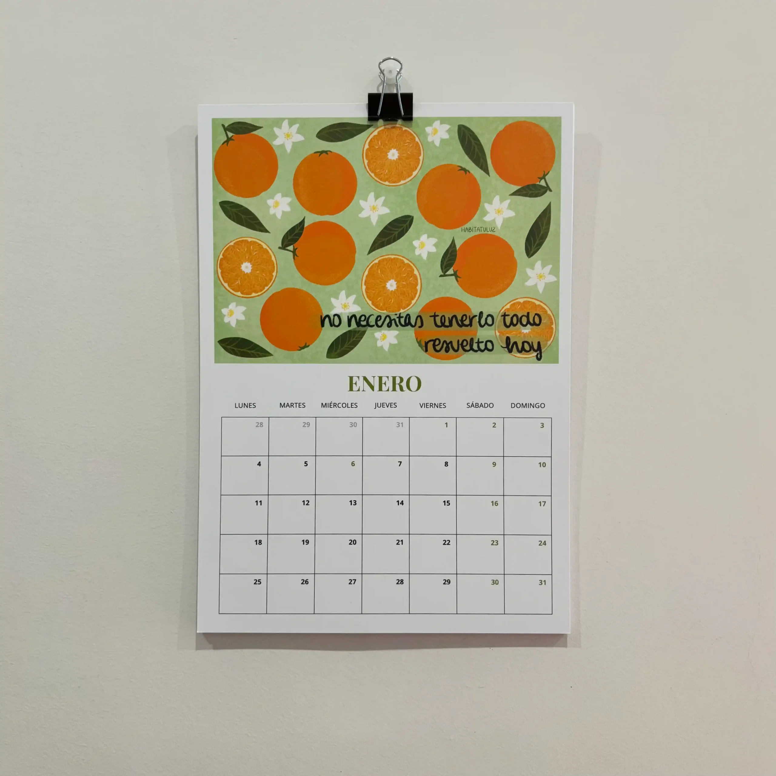 Calendario ilustrado 2027 frutas - Imagen 3