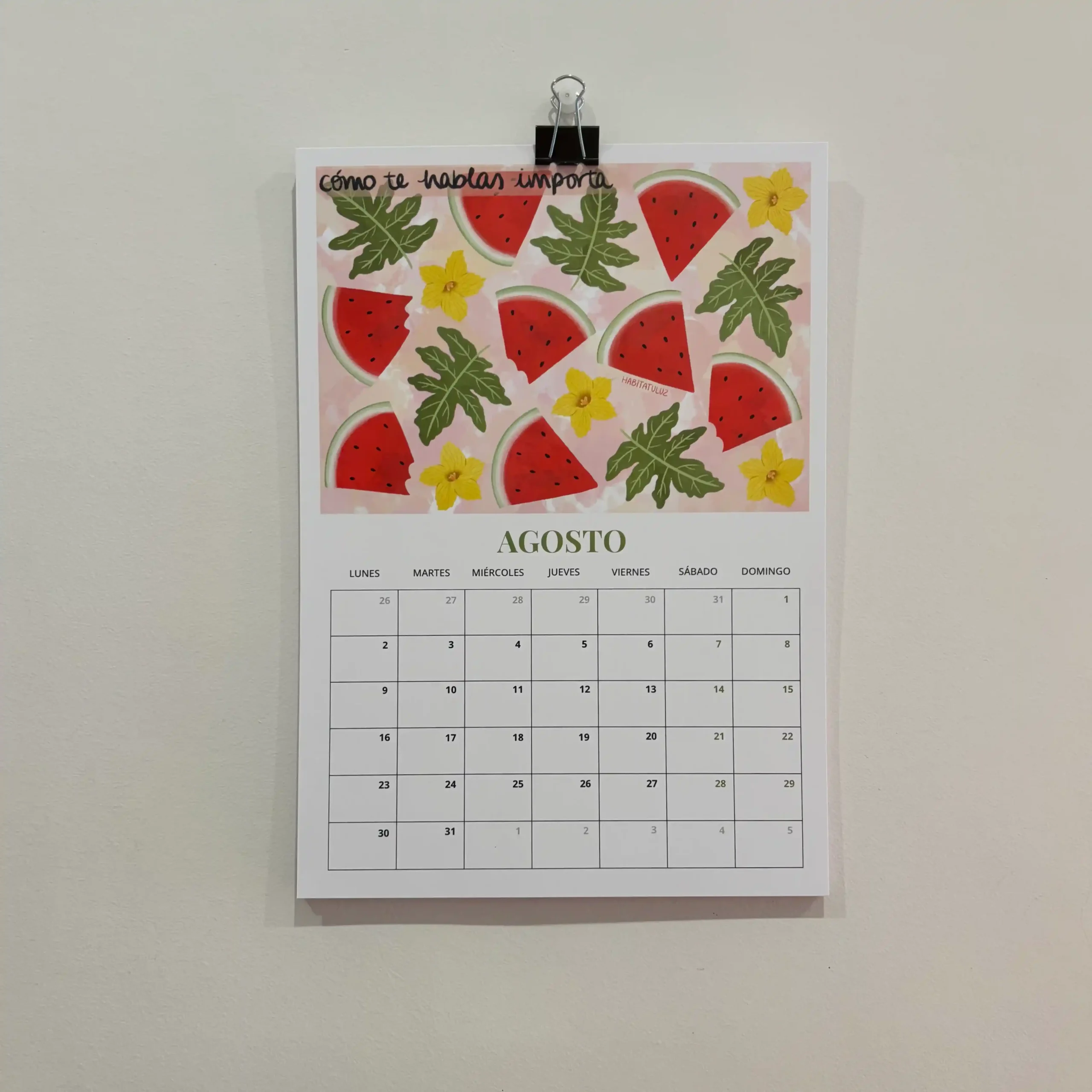 Calendario ilustrado 2027 frutas - Imagen 5