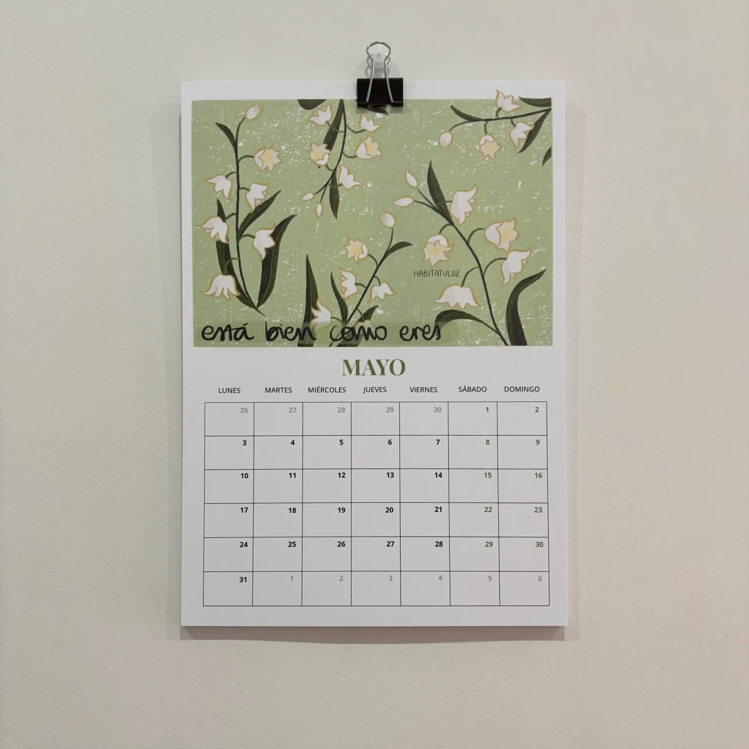 Calendario ilustrado 2027 flores - Imagen 3
