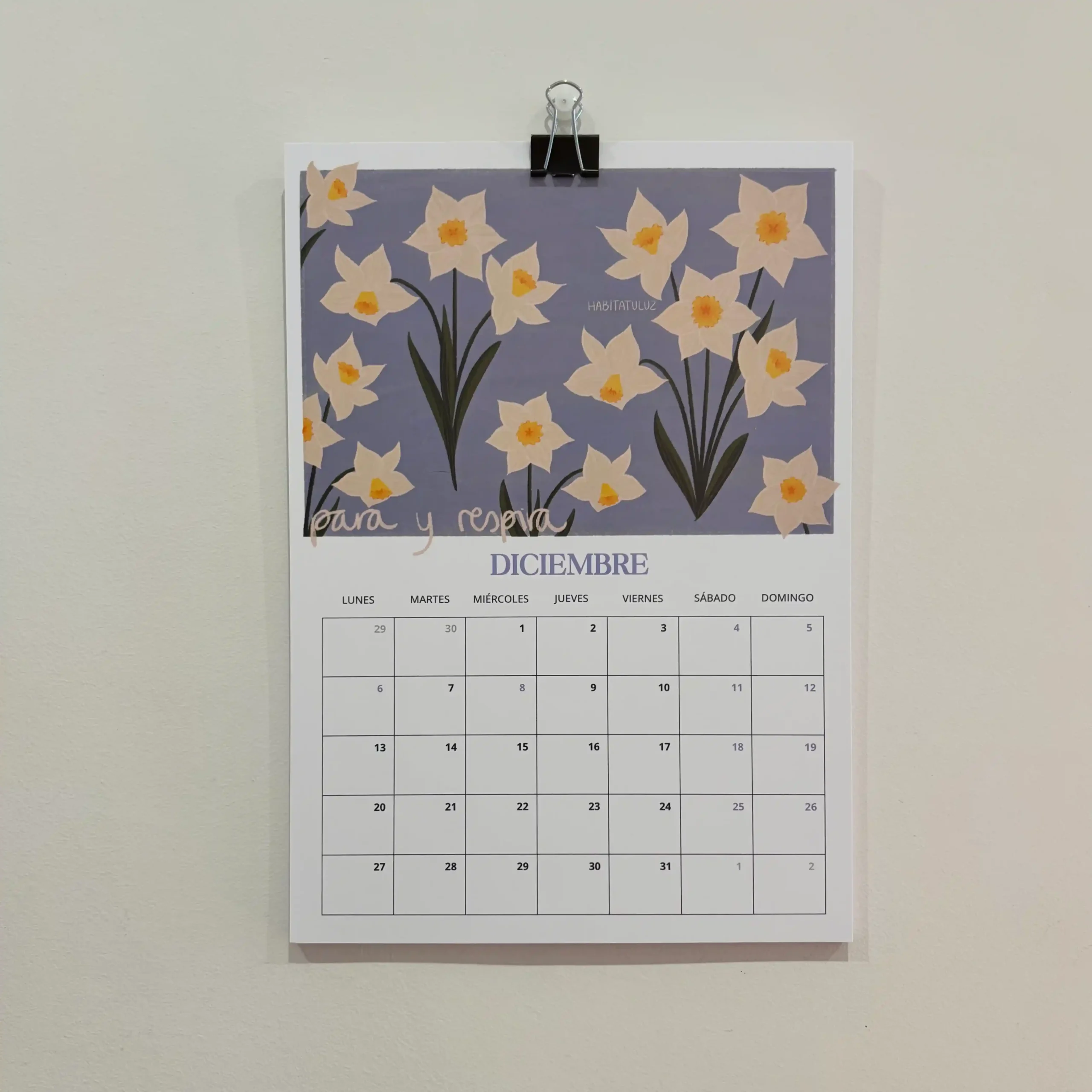 Calendario ilustrado 2027 flores - Imagen 6